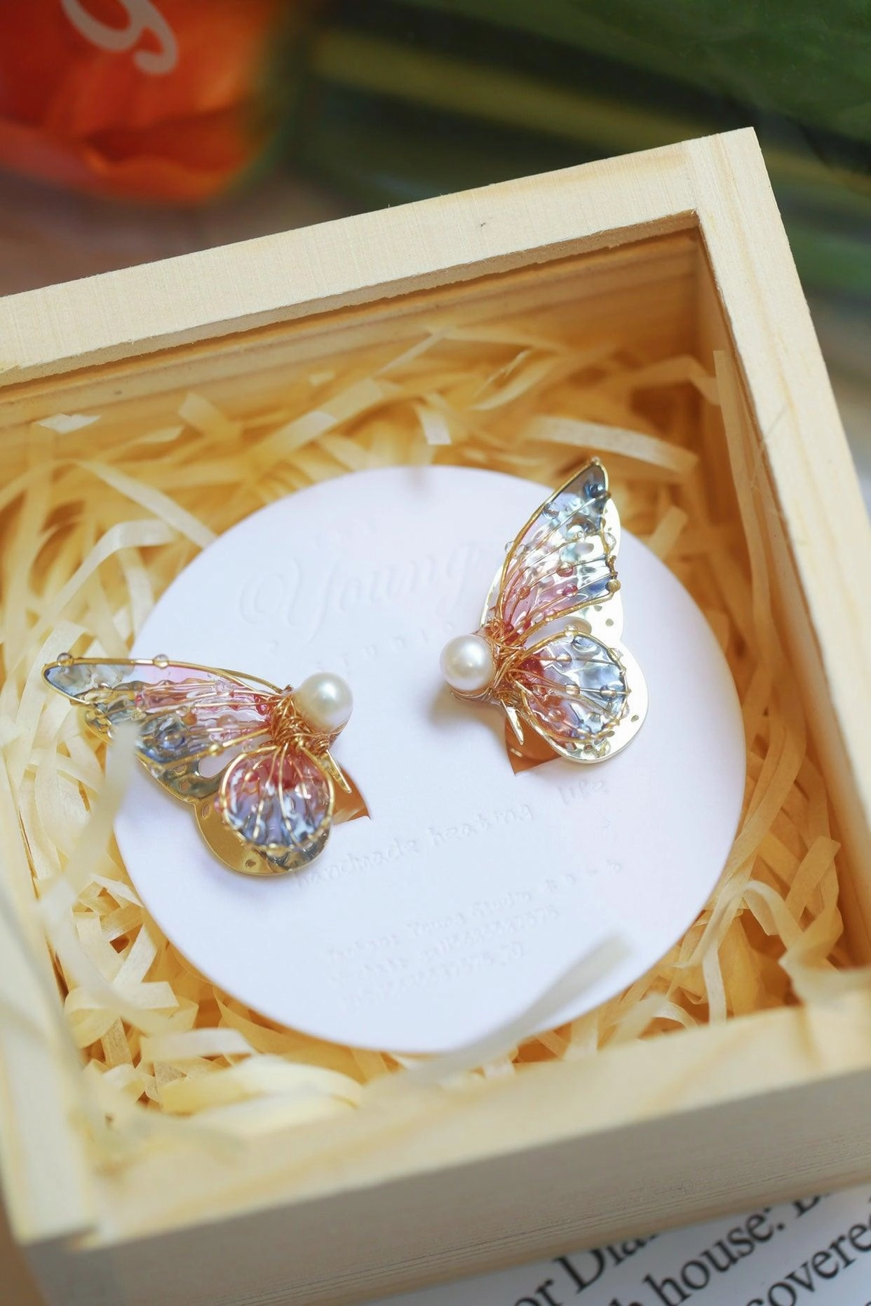 Butterfly Lady Sterling Silver Stud Earrings