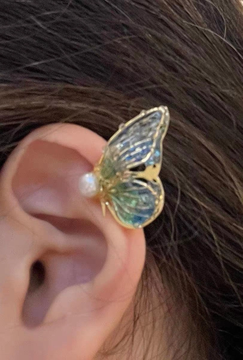 Butterfly Lady Sterling Silver Stud Earrings