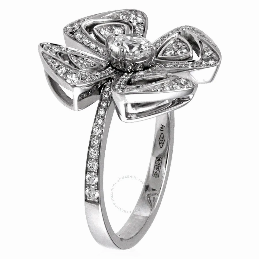 BVLGARI Fiorever Ladies 18k White Gold 0.64 CT Diamond Ring,