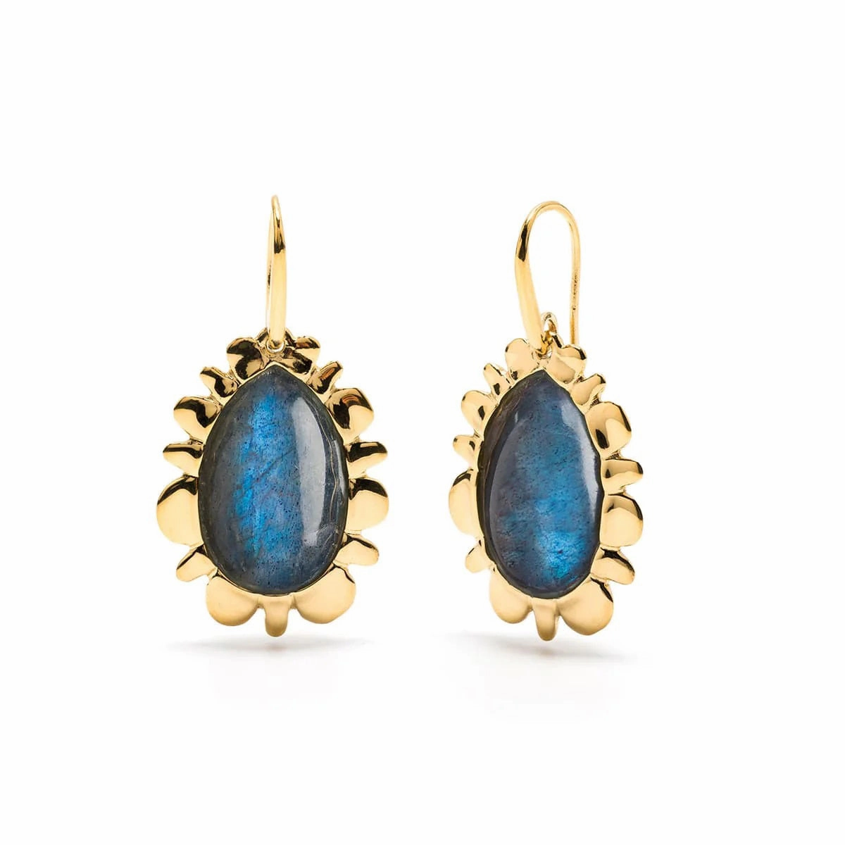 CAPUCINE DE WULF - BLISS DROP BLUE LABRADORITE EARRINGS ear-ear-stud  