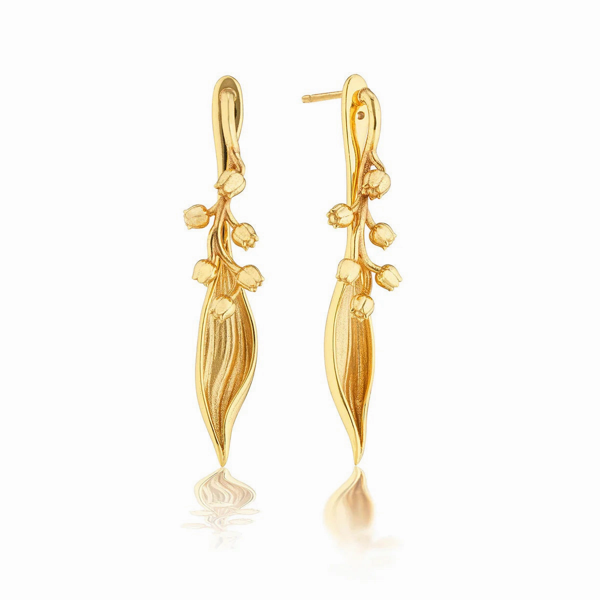 CAPUCINE DE WULF - MEADOW LILY OF THE VALLEY CONVERTIBLE EARRING ear-ear-stud  