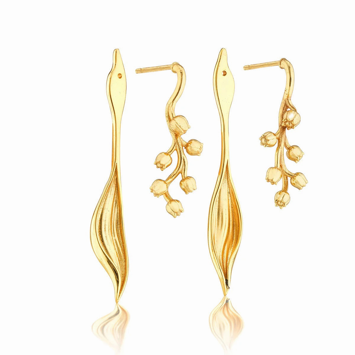 CAPUCINE DE WULF - MEADOW LILY OF THE VALLEY CONVERTIBLE EARRING