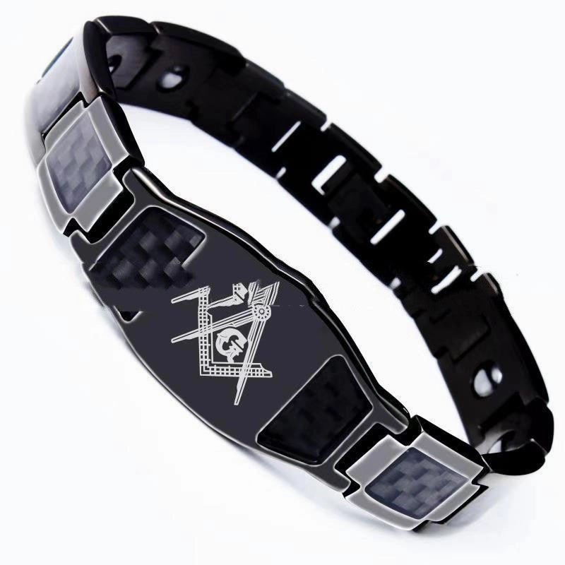 Carbon Fiber Titanium Steel Bracelet Magnet