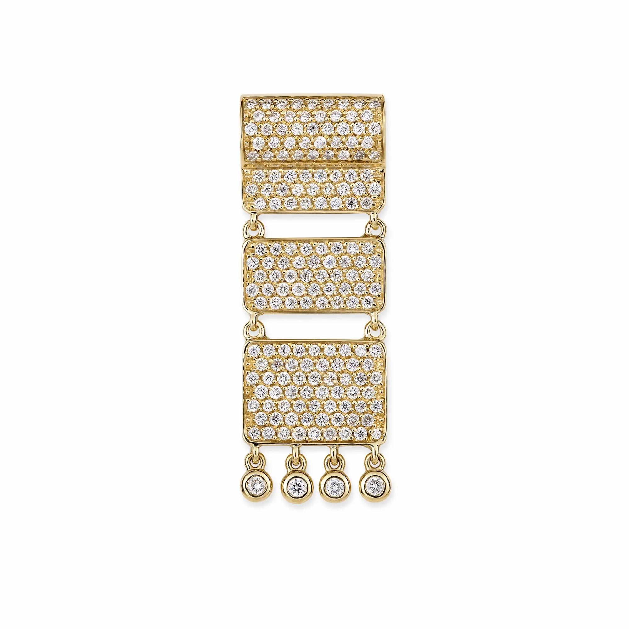 Carpet 18K Gold Pendant w. Diamonds