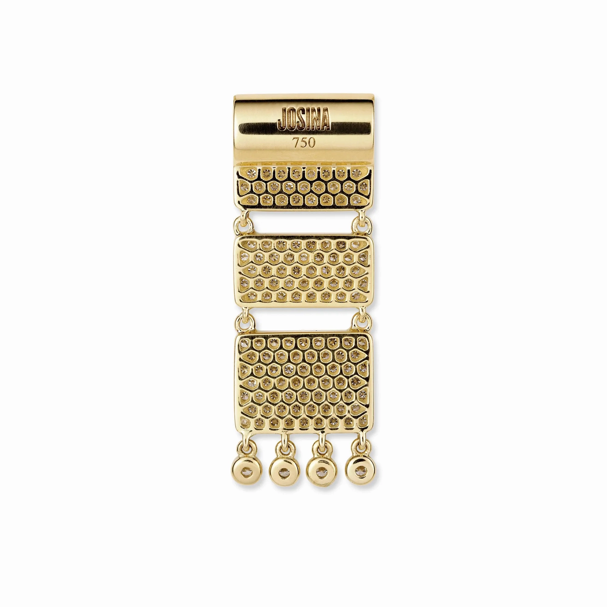 Carpet 18K Gold Pendant w. Diamonds