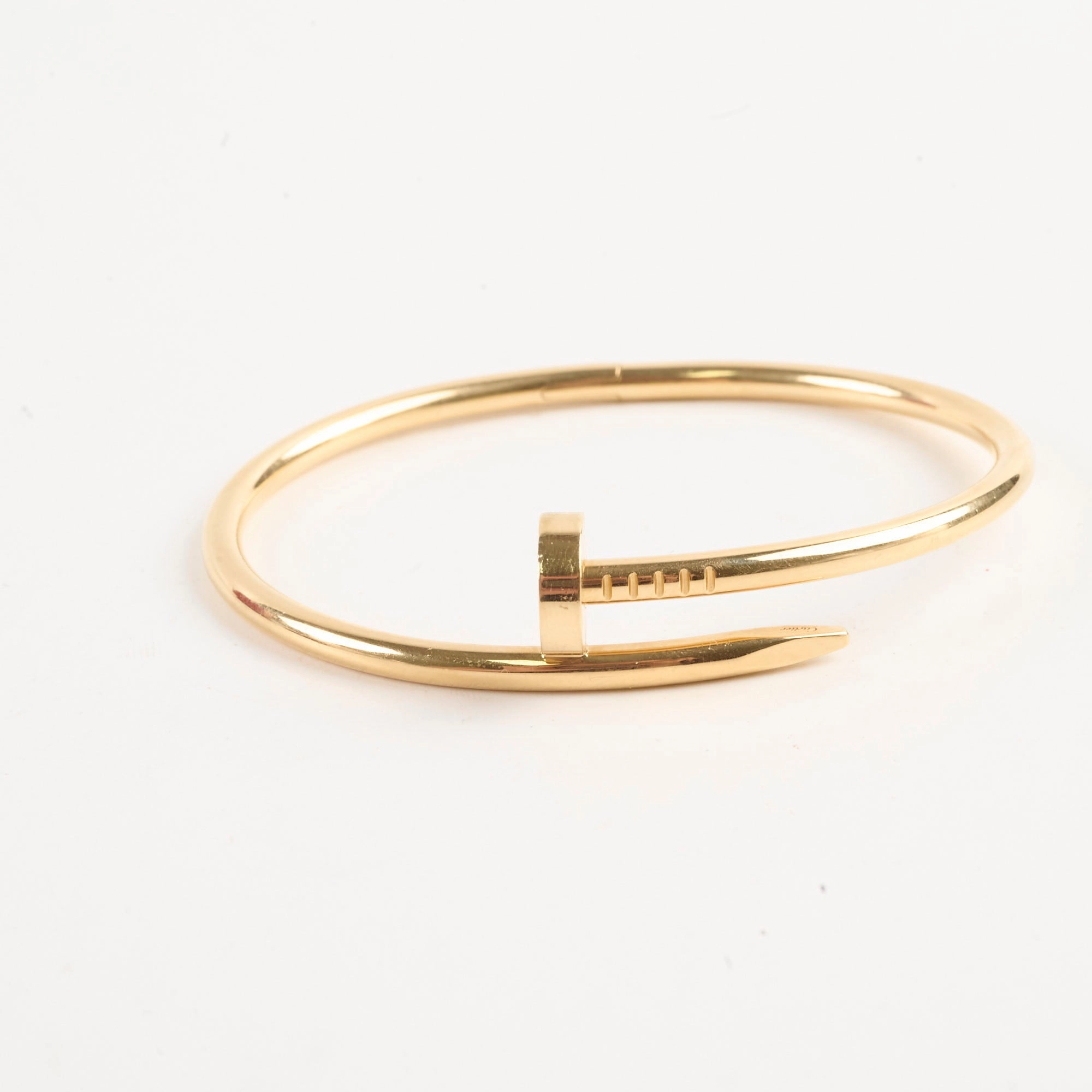 Cartier Juste Un Clou JUC Yellow Gold Size 18 Bracelet