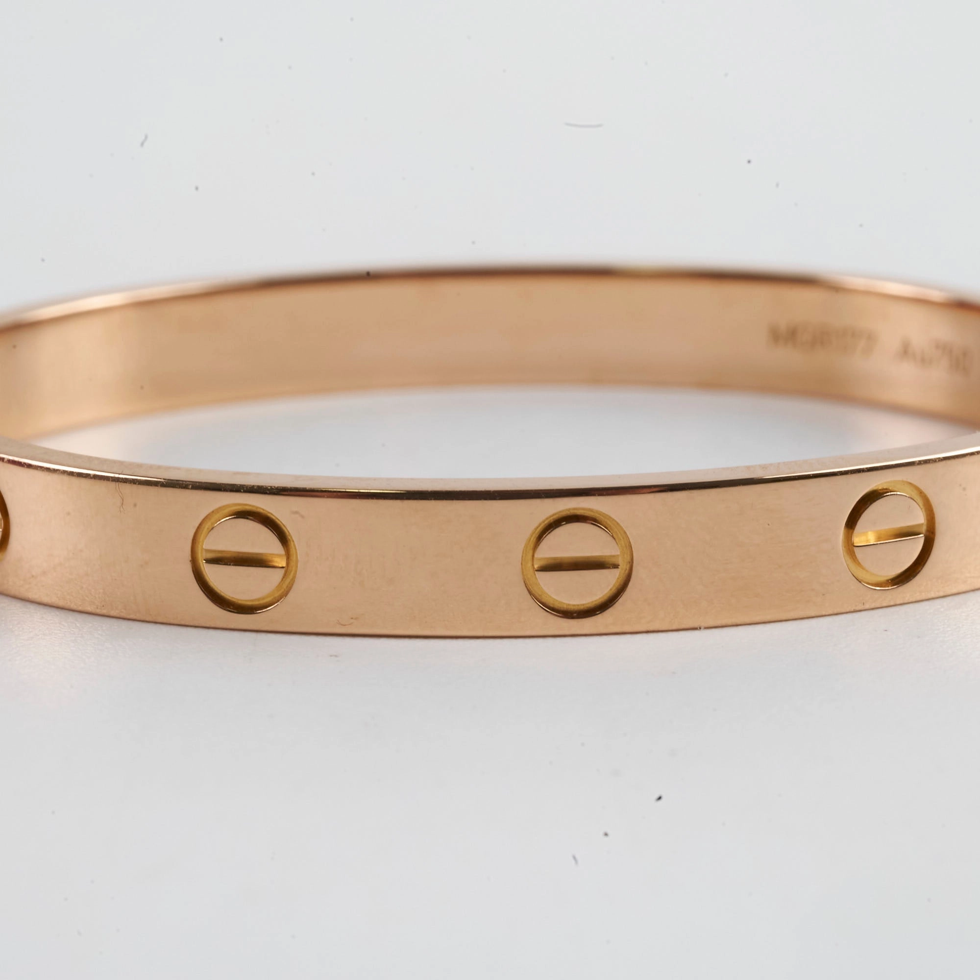 Cartier Love Bracelet Pink Gold Size 15