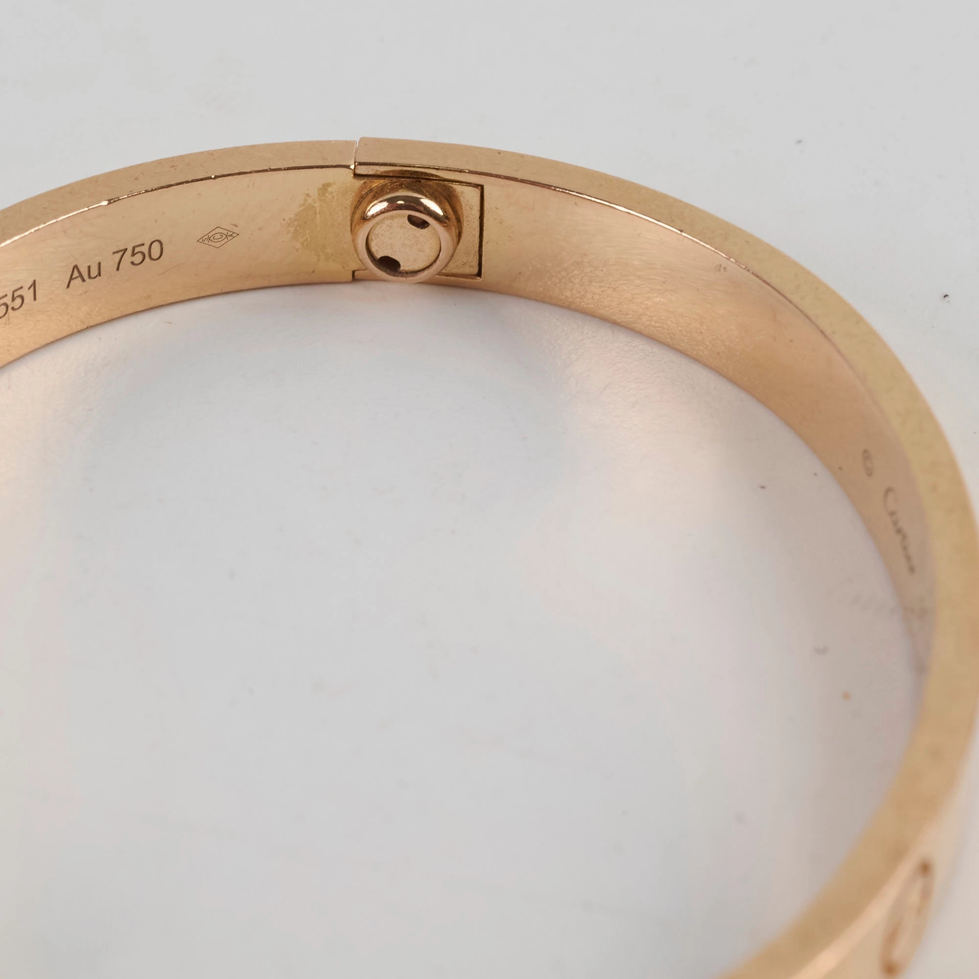 Cartier Love Bracelet Pink Gold Size 16 2022