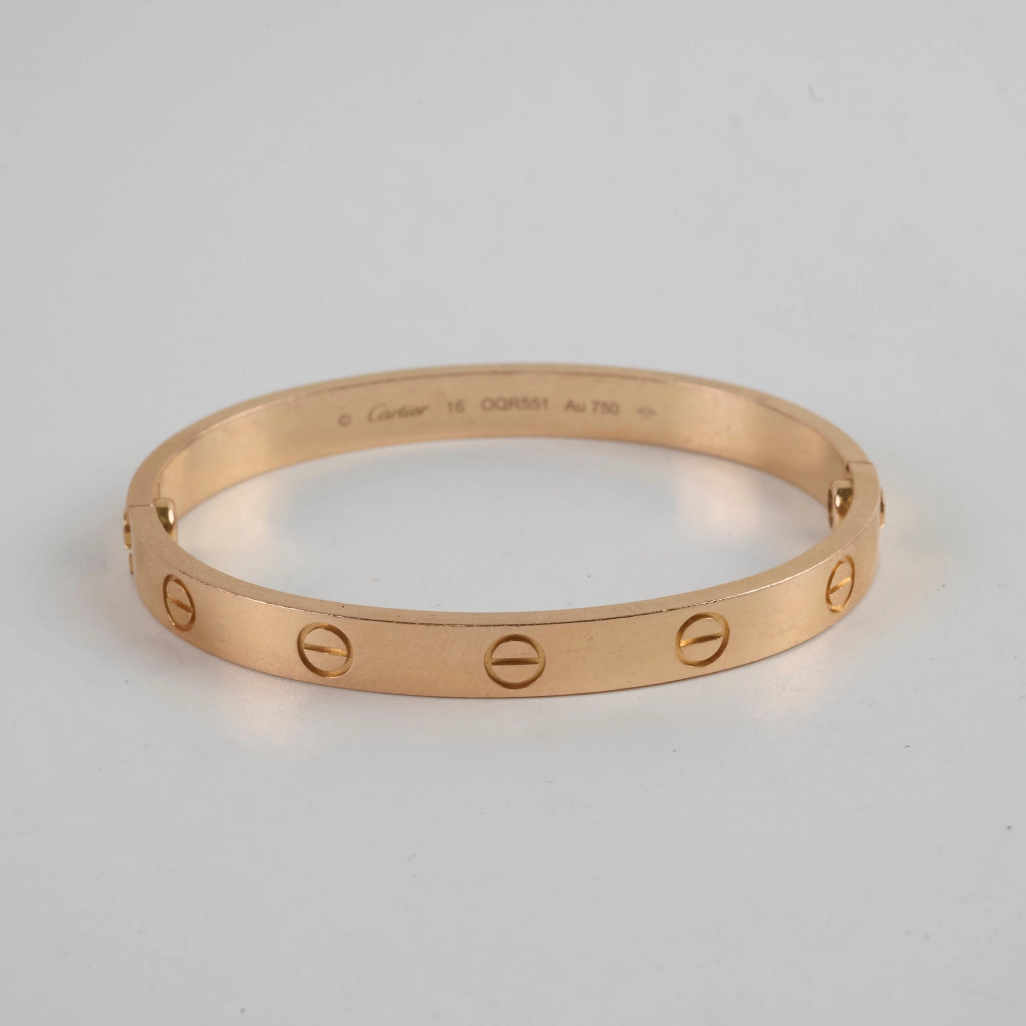 Cartier Love Bracelet Pink Gold Size 16 2022