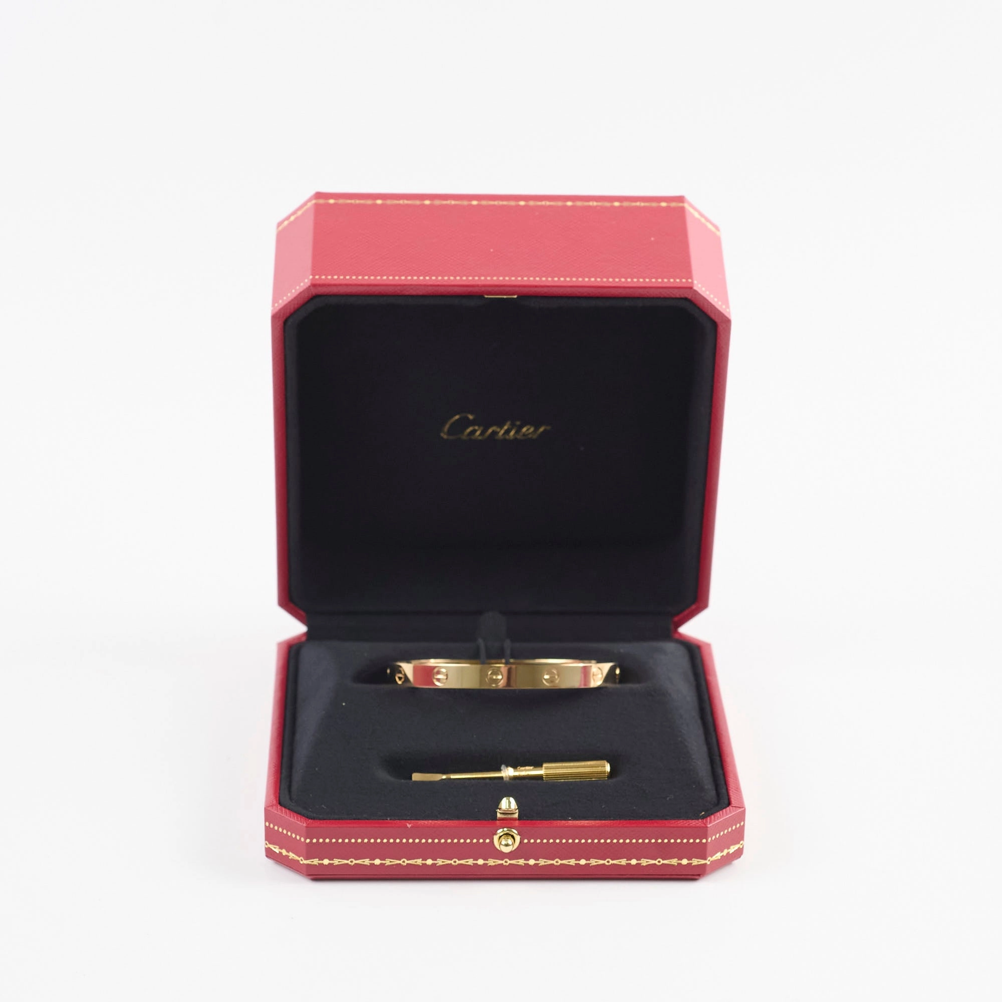 Cartier Love Bracelet Size 17 Yellow Gold 2024