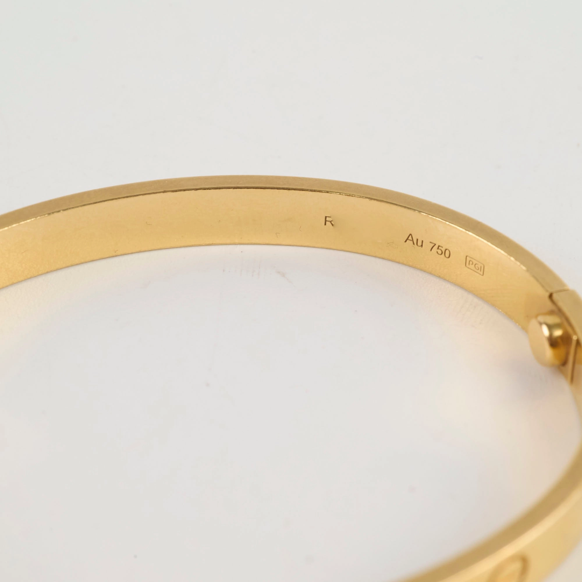 Cartier Love Bracelet Yellow Gold Size 18