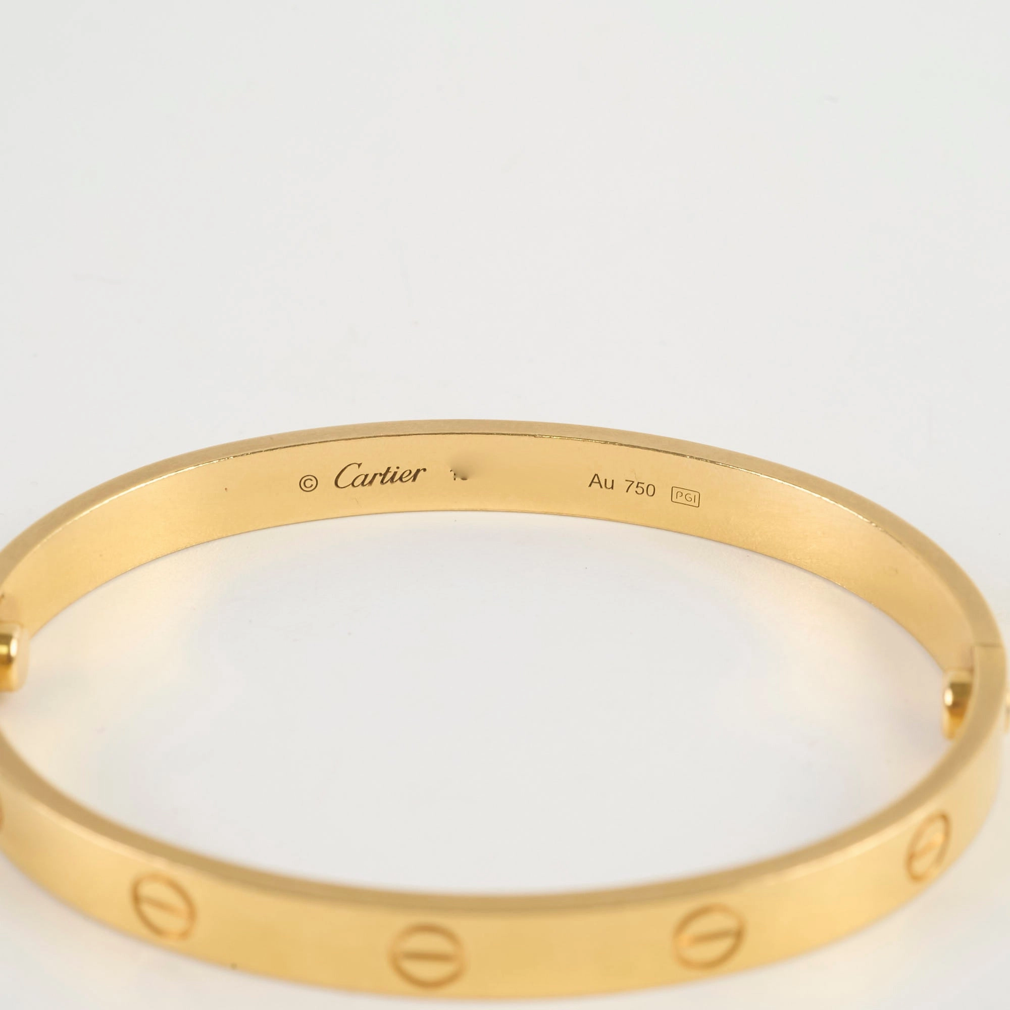 Cartier Love Bracelet Yellow Gold Size 18