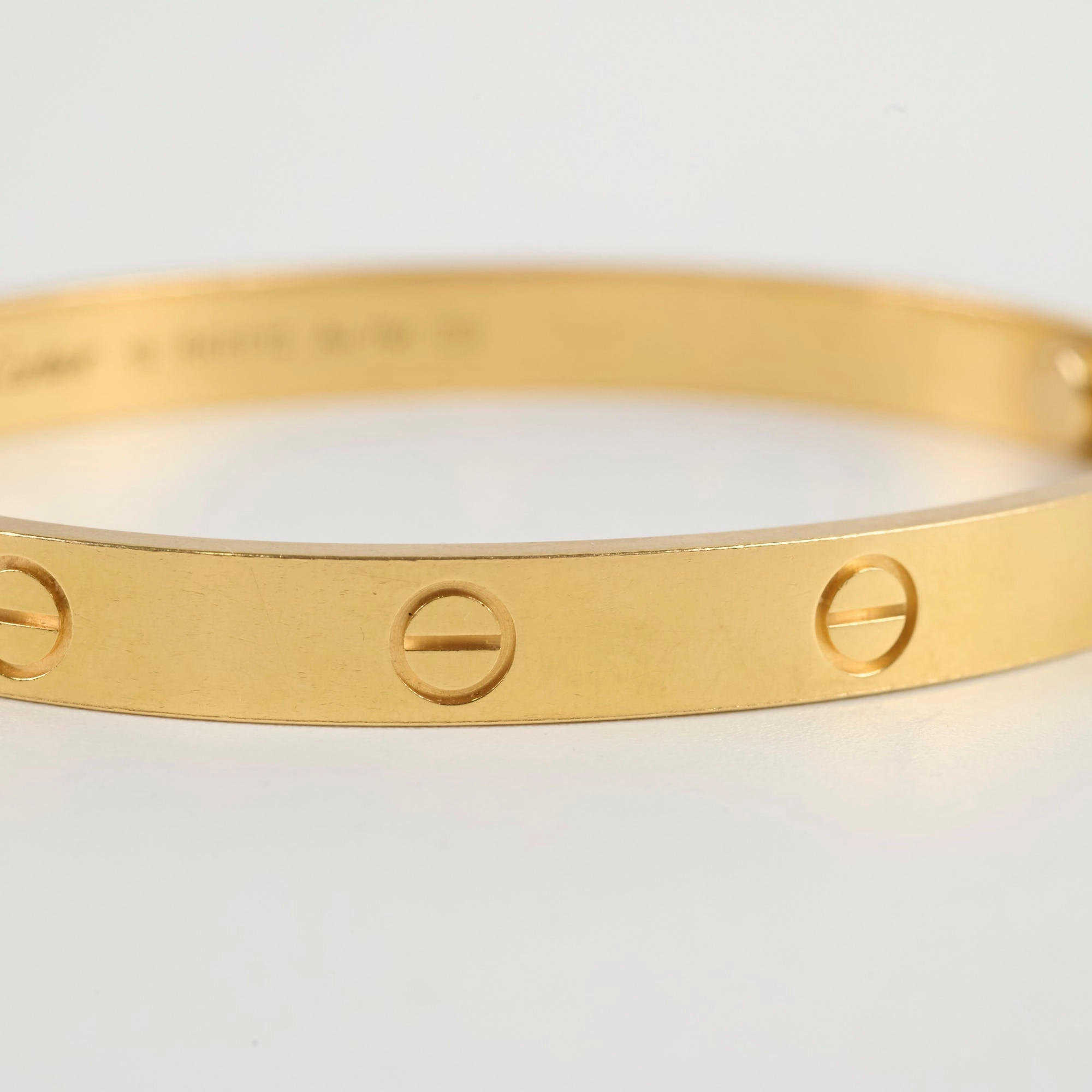 Cartier Love Bracelet Yellow Gold Size 18