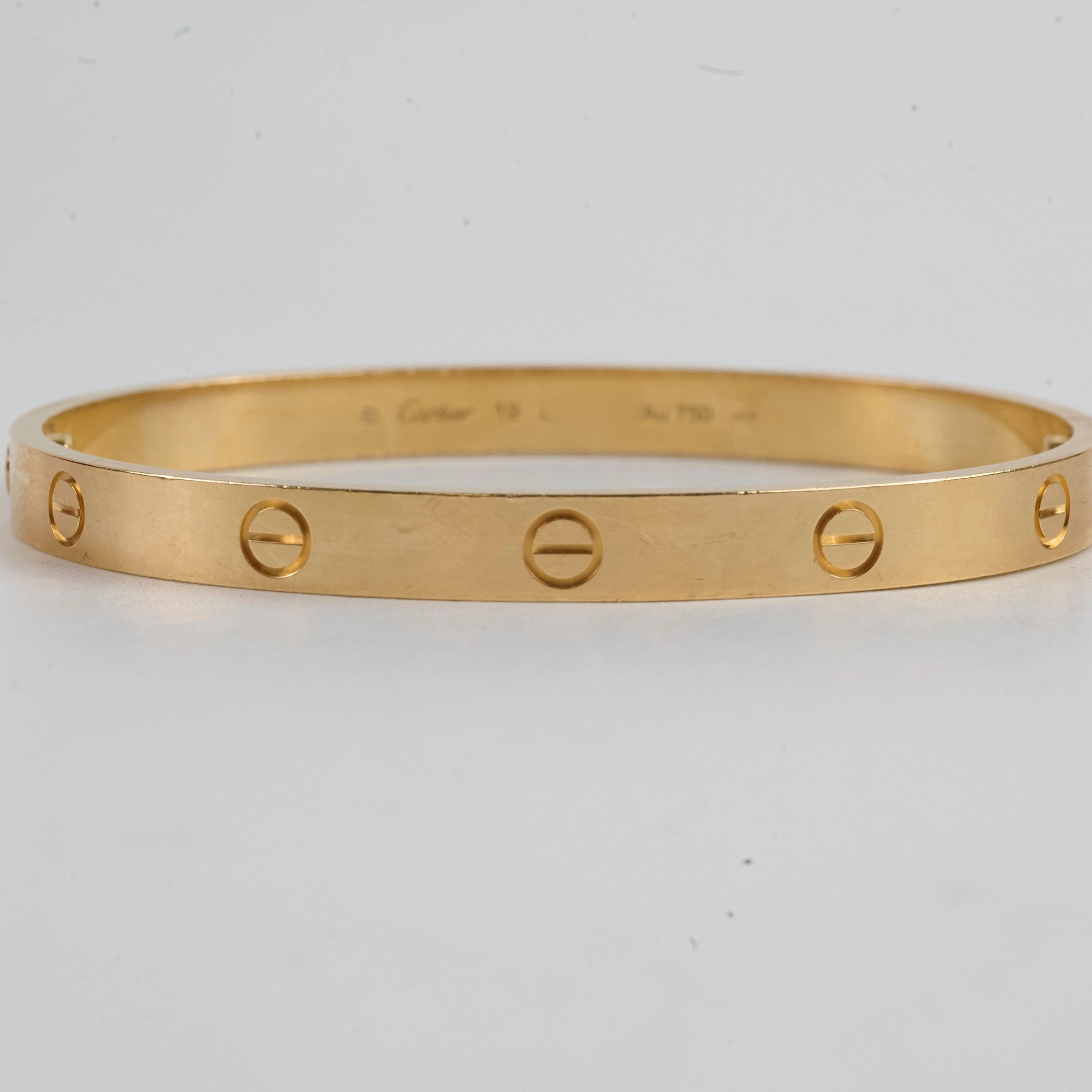 Cartier Love Bracelet Yellow Gold Size 19