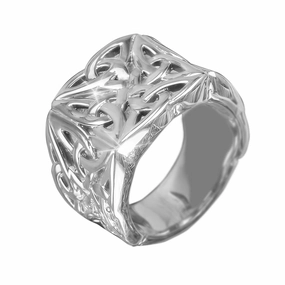 Celtic Knot Steel Men's Ring 
