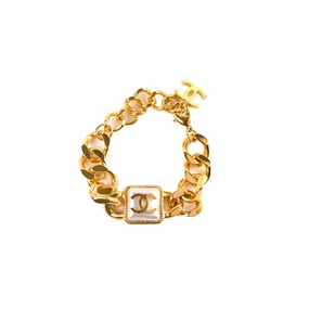 Chanel Pearl CC Chain Link Bracelet hand-chain-bracelet  