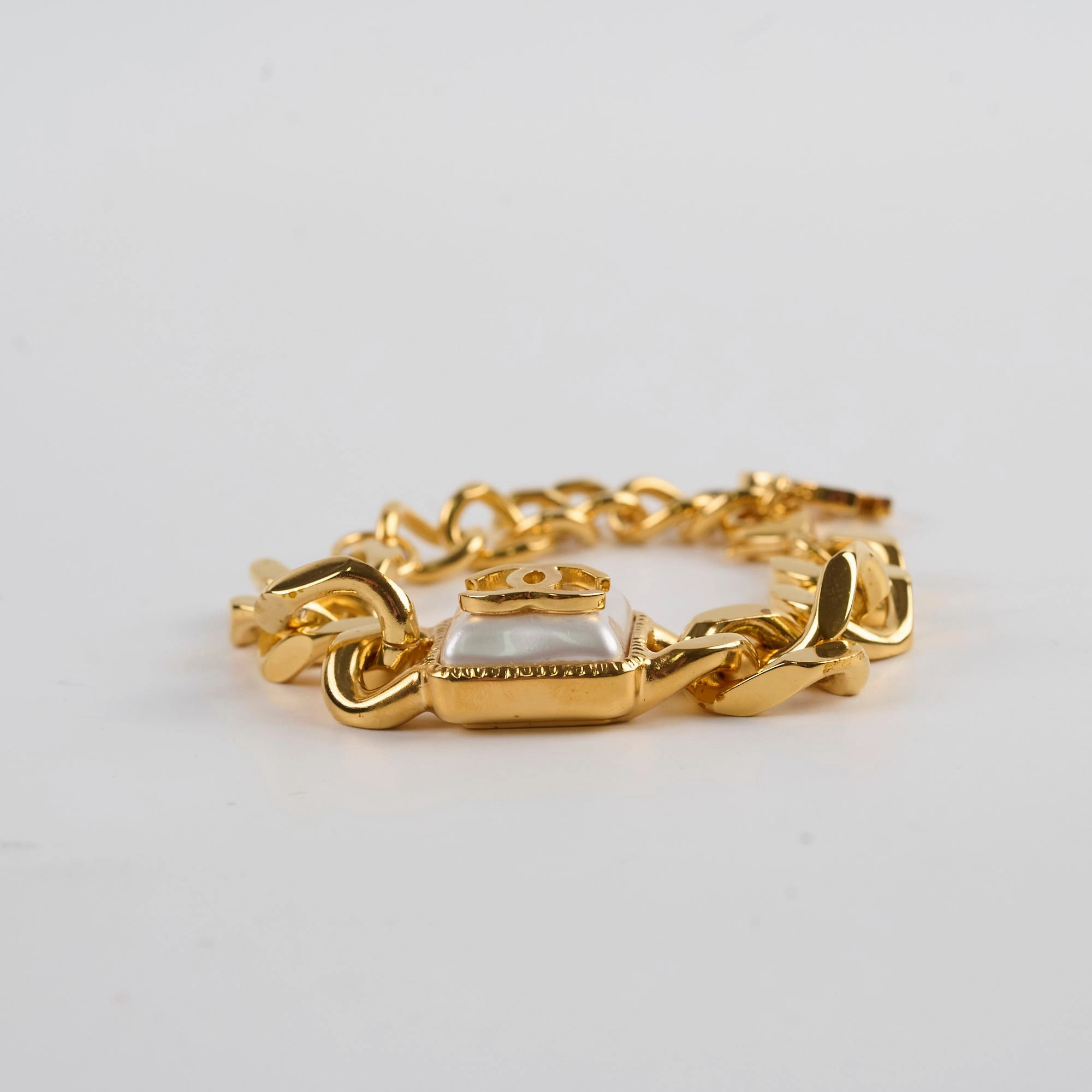 Chanel Pearl CC Chain Link Bracelet