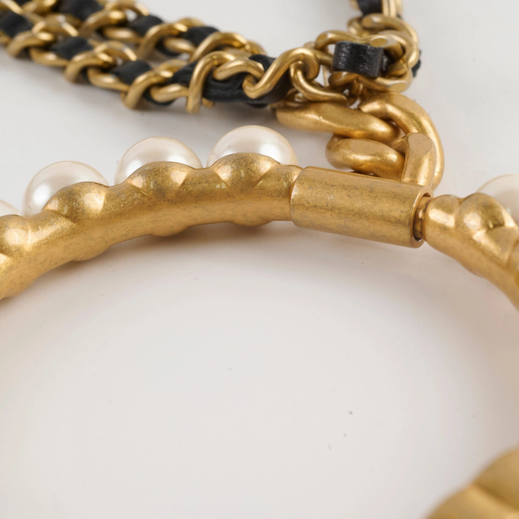 Chanel Runway 21A Bracelet with Small Shapes and Chain