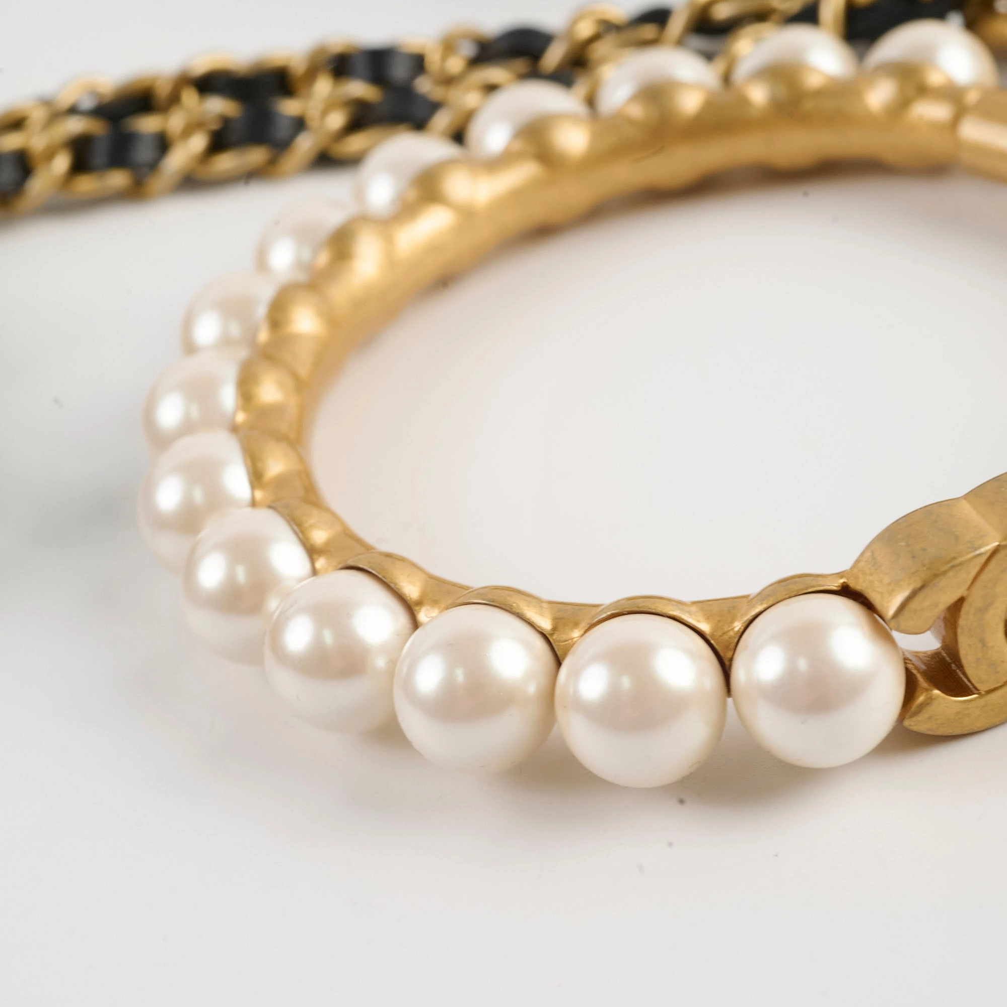 Chanel Runway 21A Bracelet with Small Shapes and Chain