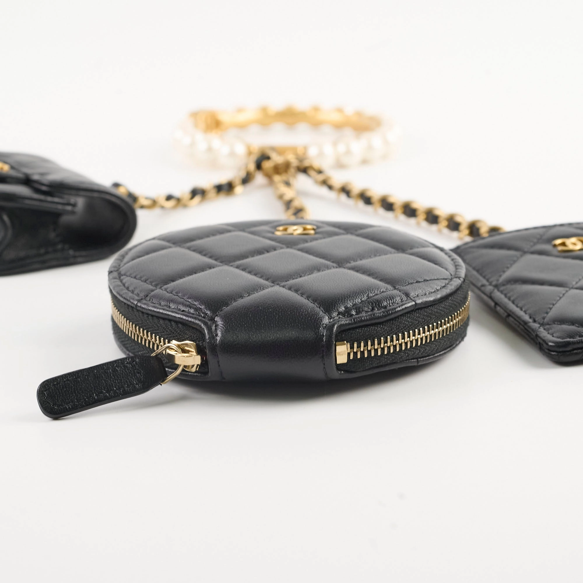 Chanel Runway 21A Bracelet with Small Shapes and Chain