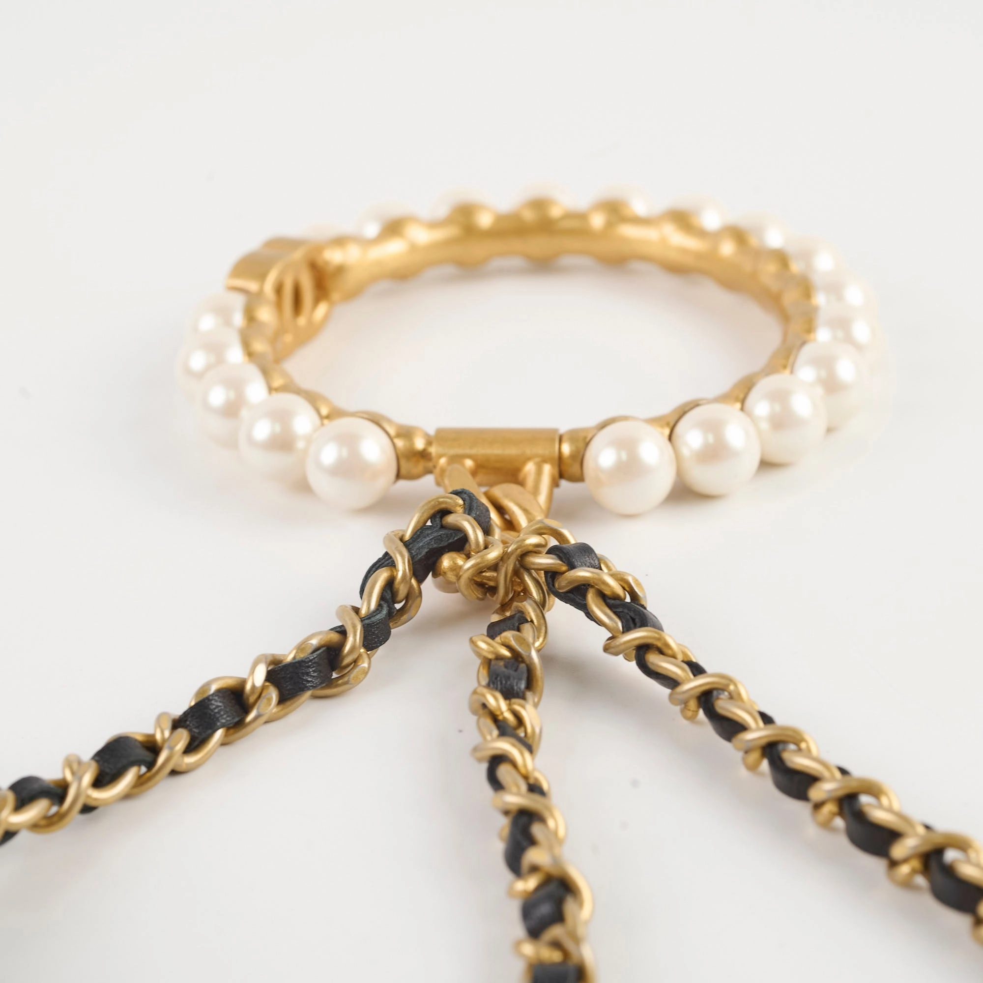 Chanel Runway 21A Bracelet with Small Shapes and Chain