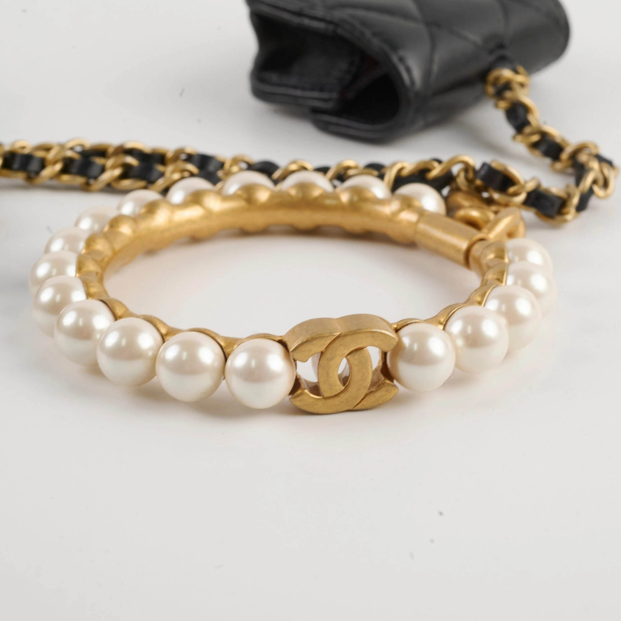Chanel Runway 21A Bracelet with Small Shapes and Chain