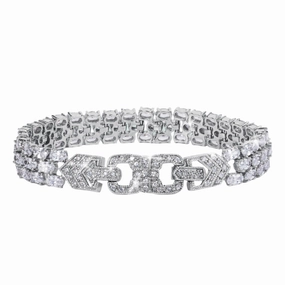 Charleston White Bracelet hand-chain-bracelet  