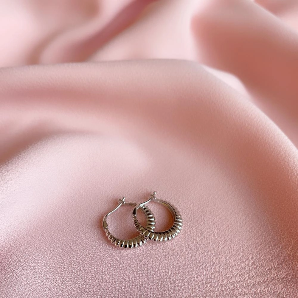 Chato Bari Earring Silver And Rose Gold