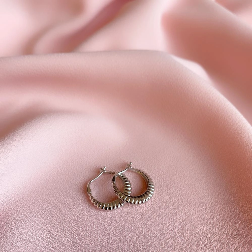 Chato Bari Earring Silver And Rose Gold