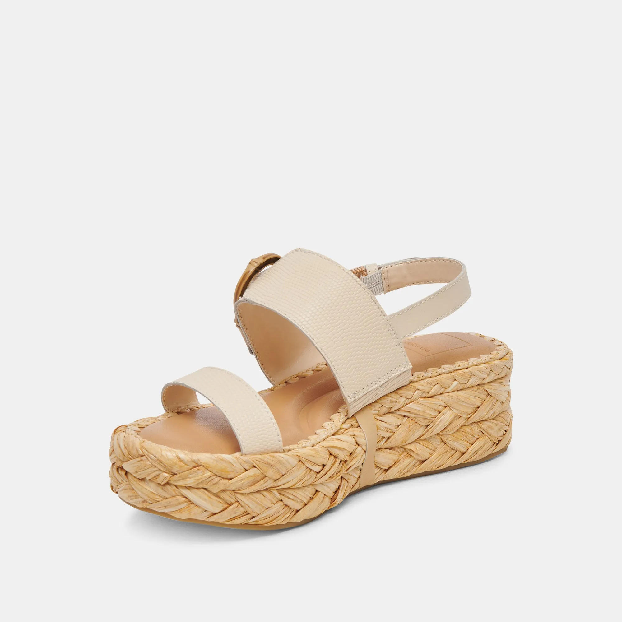CHERA SANDALEN KNOCHEL GEPRÄGTES LEDER