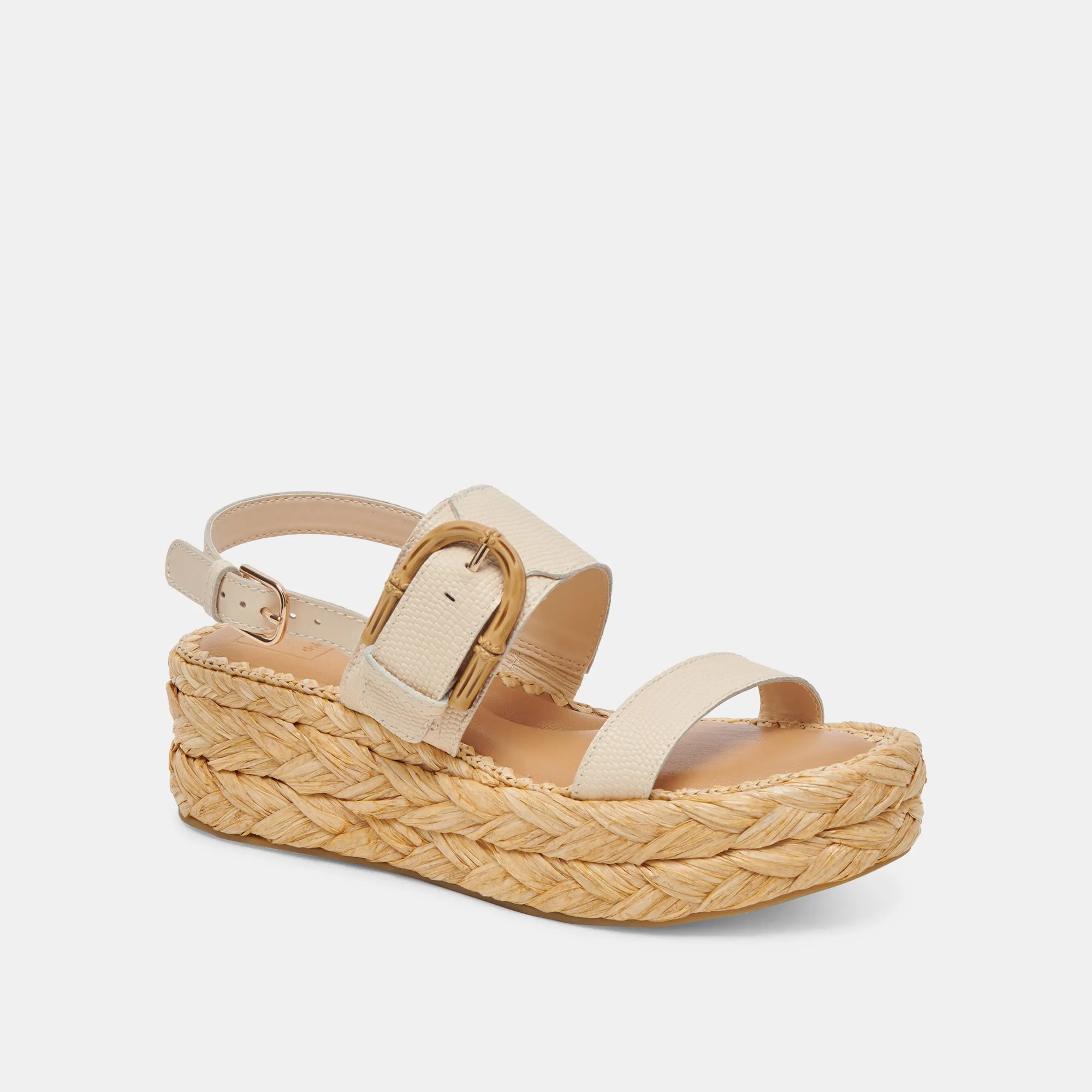 CHERA SANDALEN KNOCHEL GEPRÄGTES LEDER