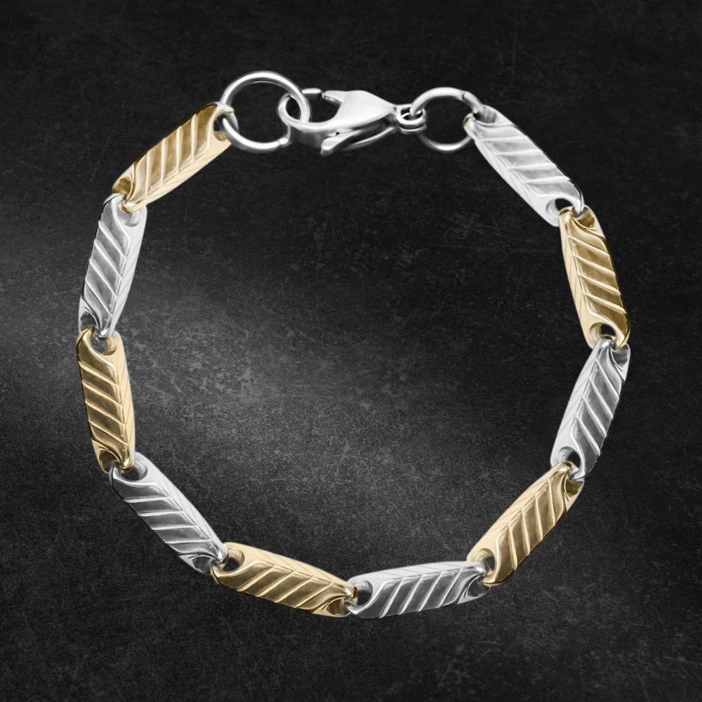 Chevron Steel Bracelet