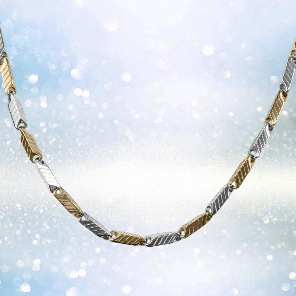 Chevron Steel Necklace