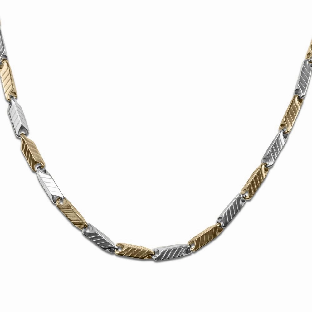 Chevron Steel Necklace 