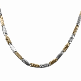Chevron Steel Necklace 