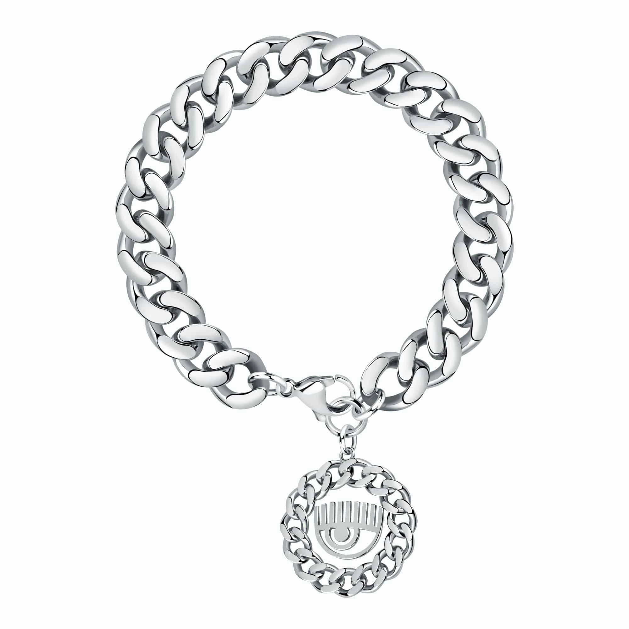 Chiara Ferragni Chain Collection Silver Eye Bracelet hand-chain-bracelet  