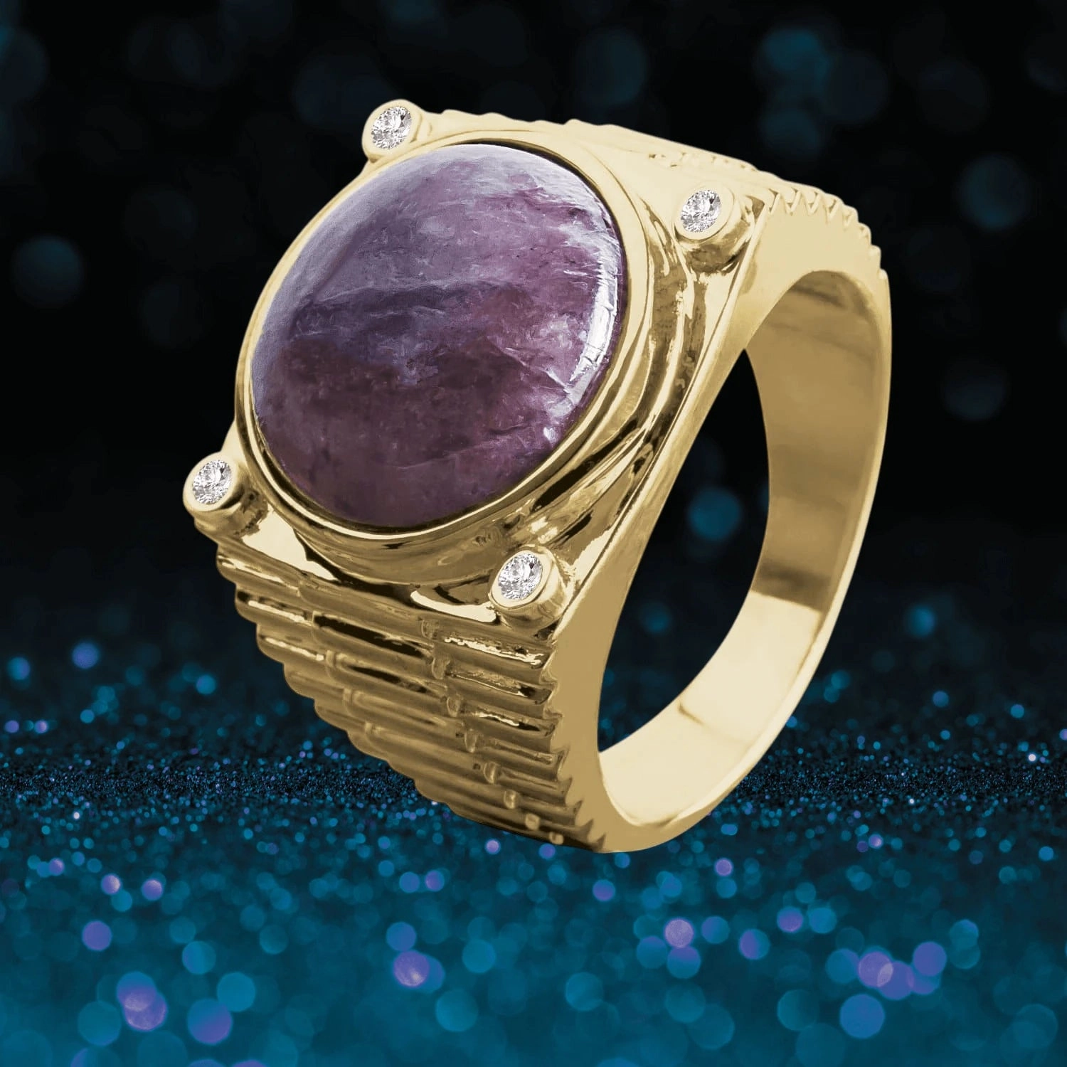 Chicago Charoite Ring