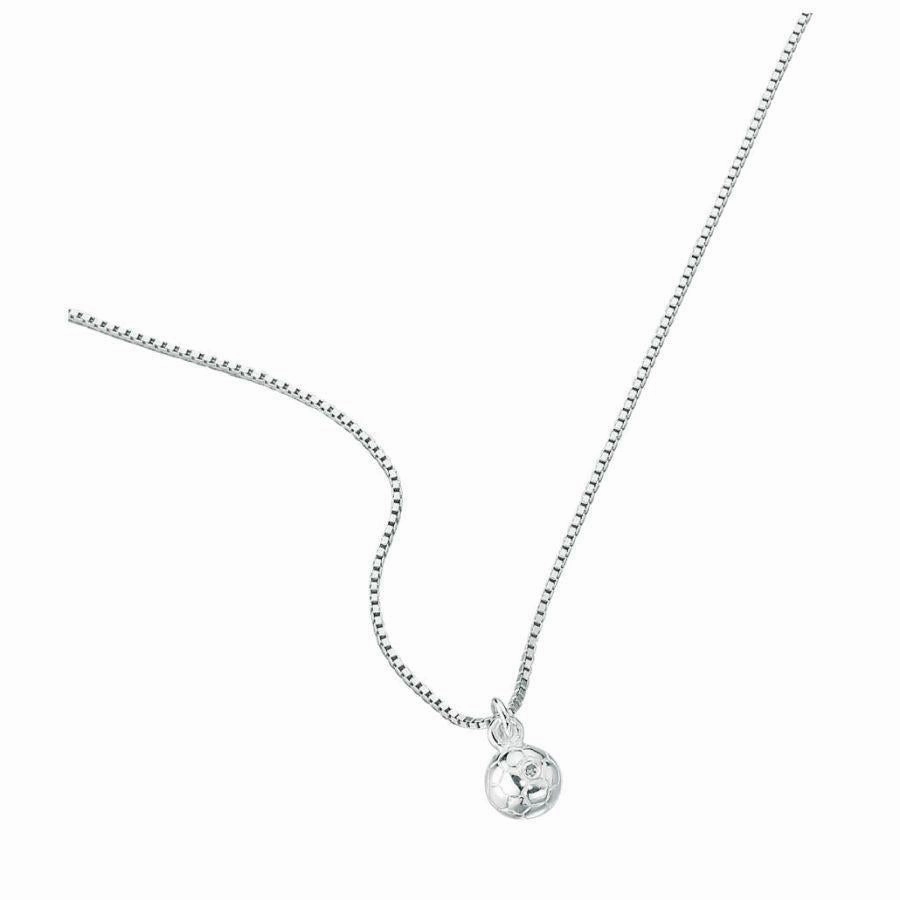 Child's Football Pendant texture-silver-ornament  