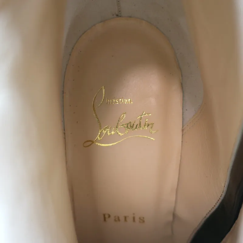 Christian Louboutin So Kate 100 Stiefeletten Multi Streifen Glitzer Größe 37 NEU