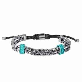 Chromatic Wave Blue Men's Bracelet 