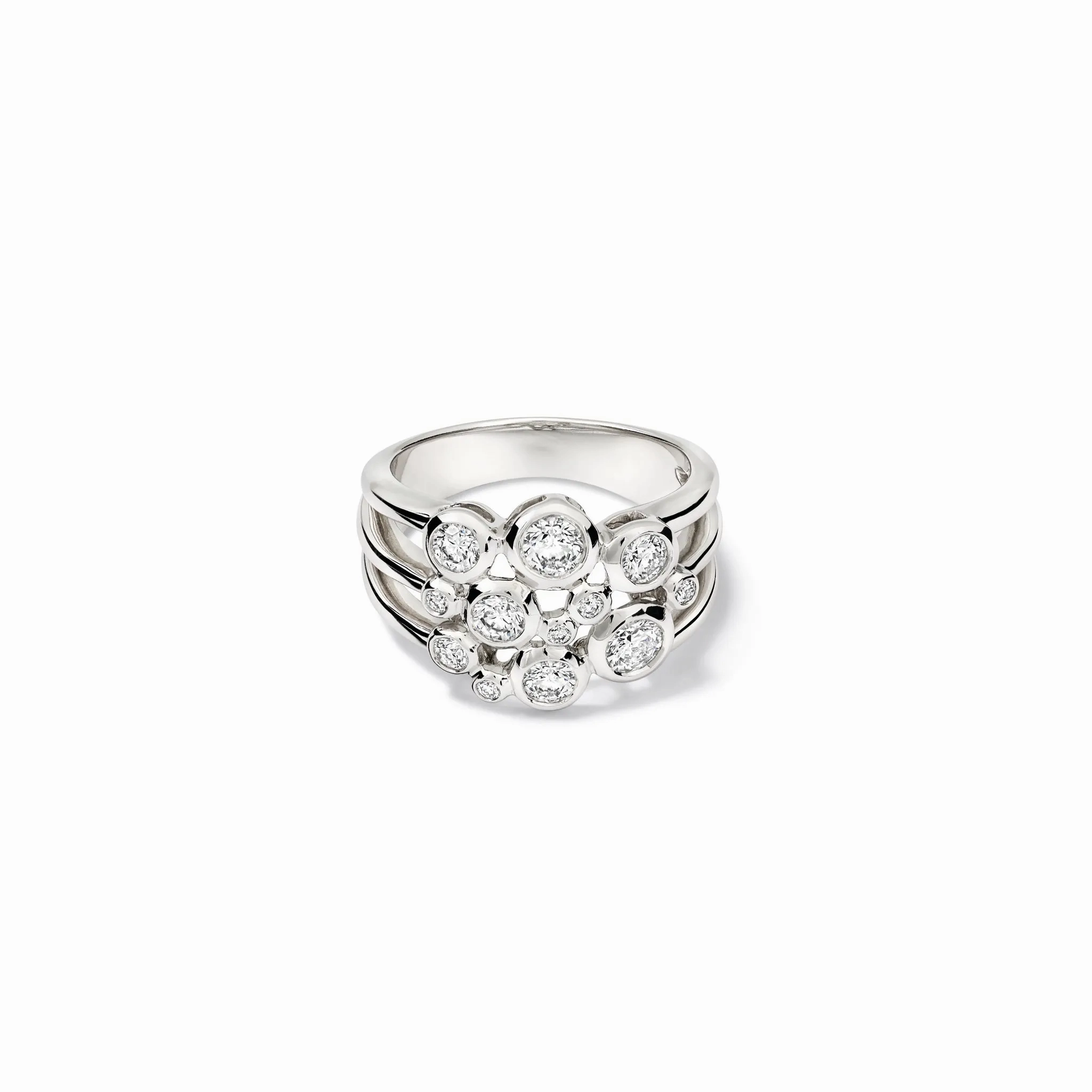 Cirkel Ring 18ct White Gold - Diamond
