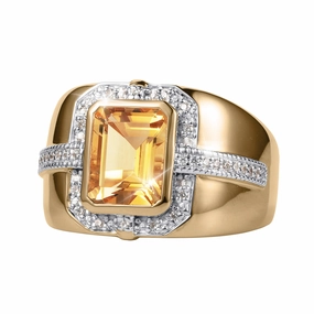 Citrine Fortress Men's Ring 