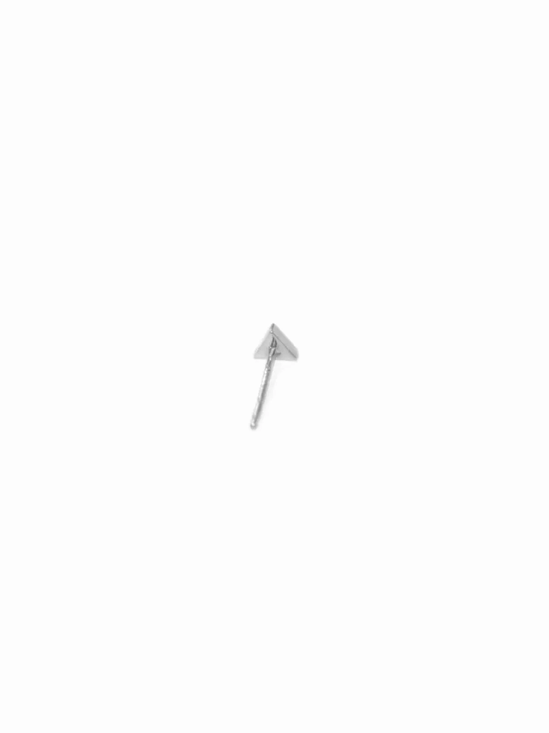 Cl??o Triangle Studs - Sapphires &amp; Silver