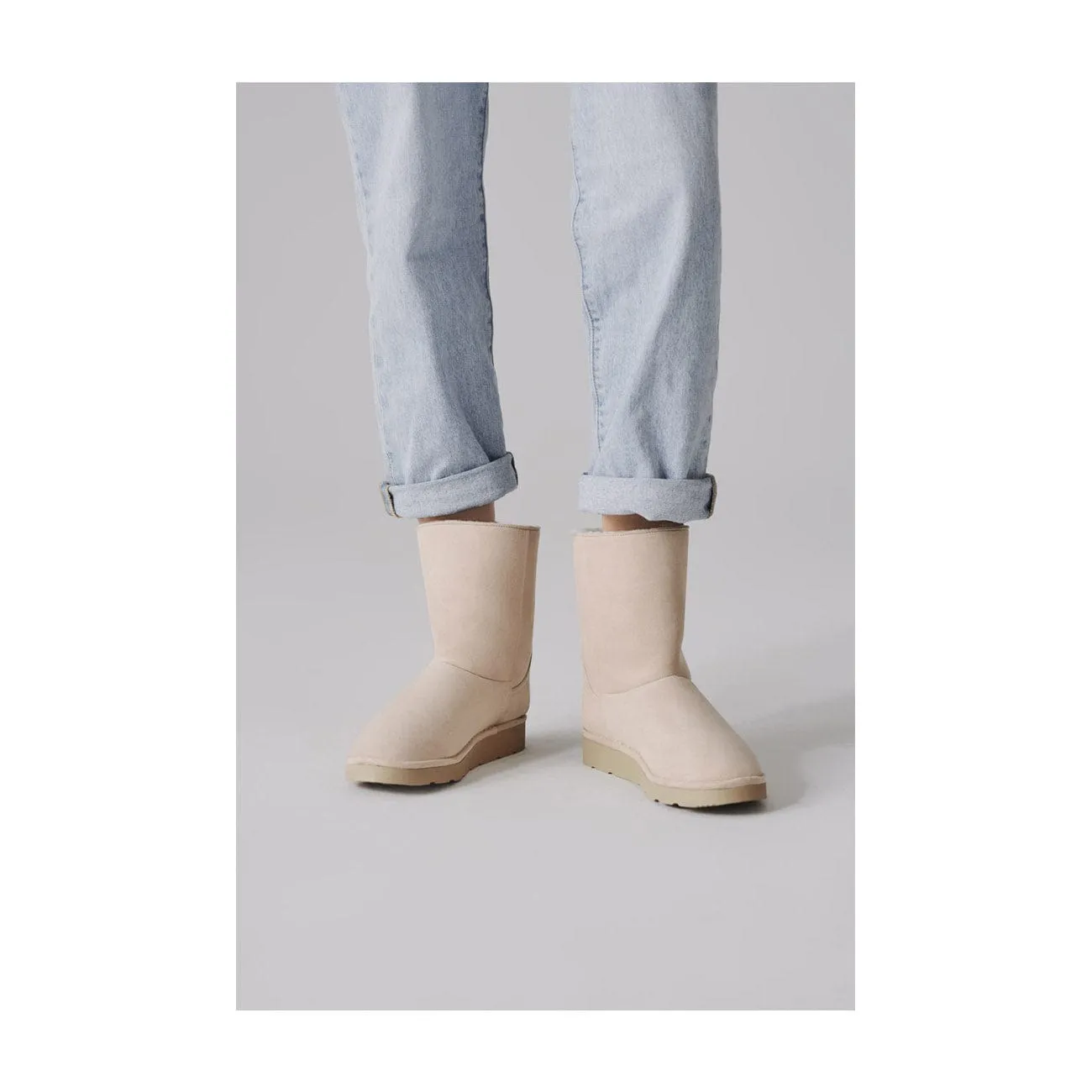 Klassische Unisex Vegane Kunstpelz gefütterte Stiefel | Mehrere Farben