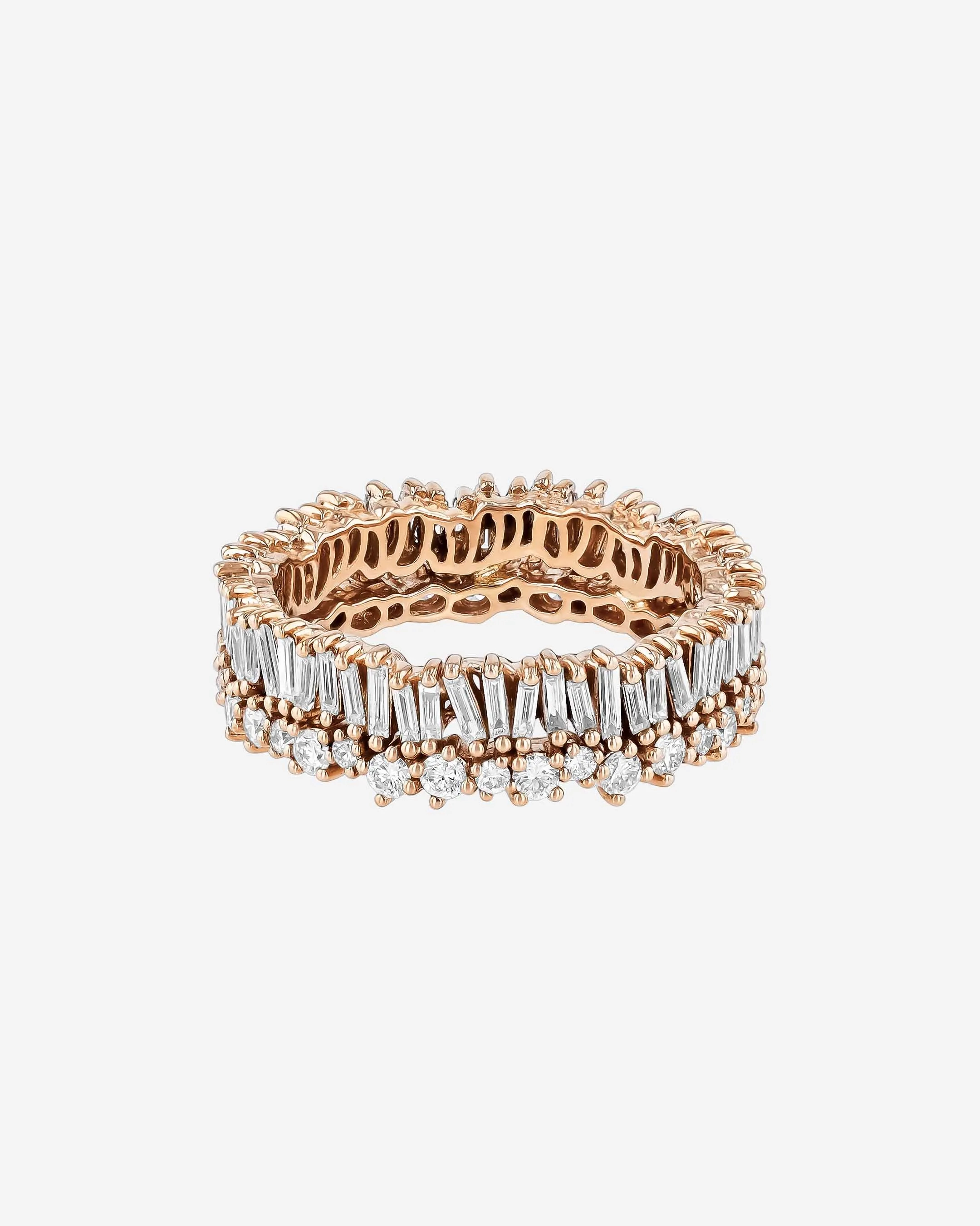 Classic Diamond Short Stack Eternity Band