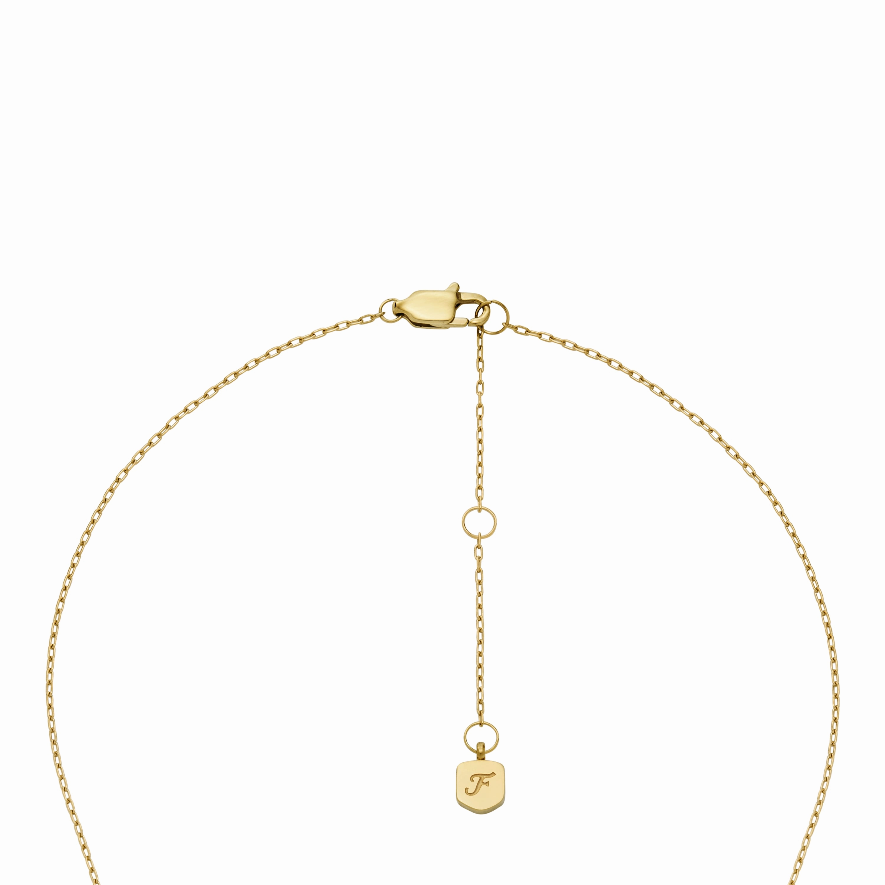 Classic Mother-of-Pearl Gold-Tone Stainless Steel Pendant Necklace