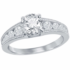 Classic Women's 7mm Round Channel Set Band Ring - W-2851 suit-set  