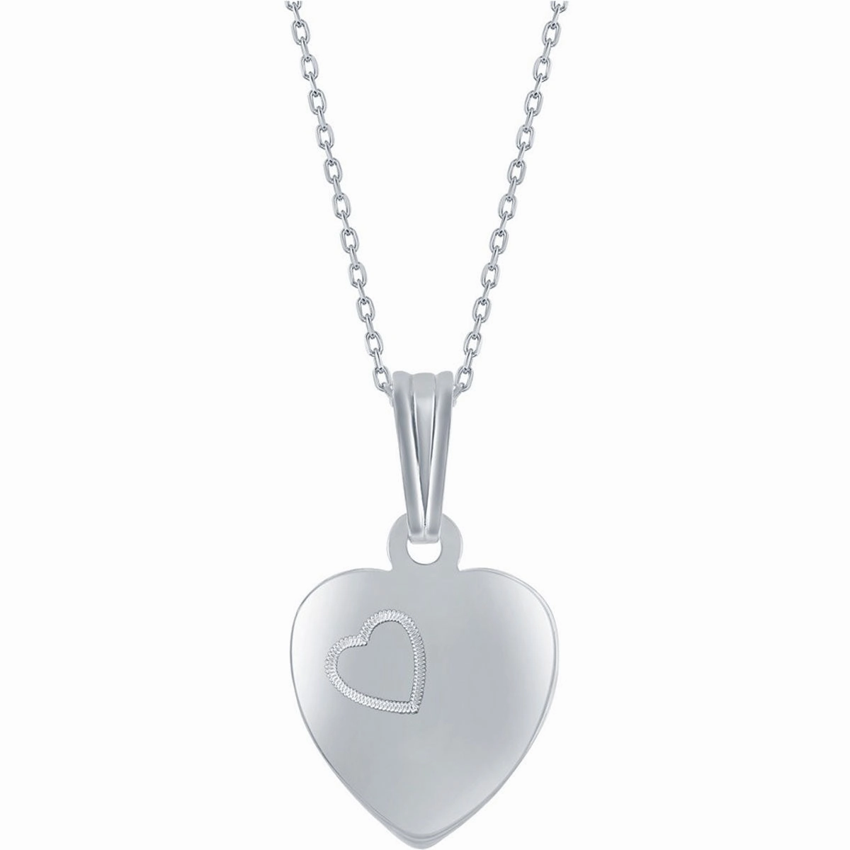 Classic Women's Pendant and Locket Set - Mother and Daughter 2PC Mom Heart | J-2746