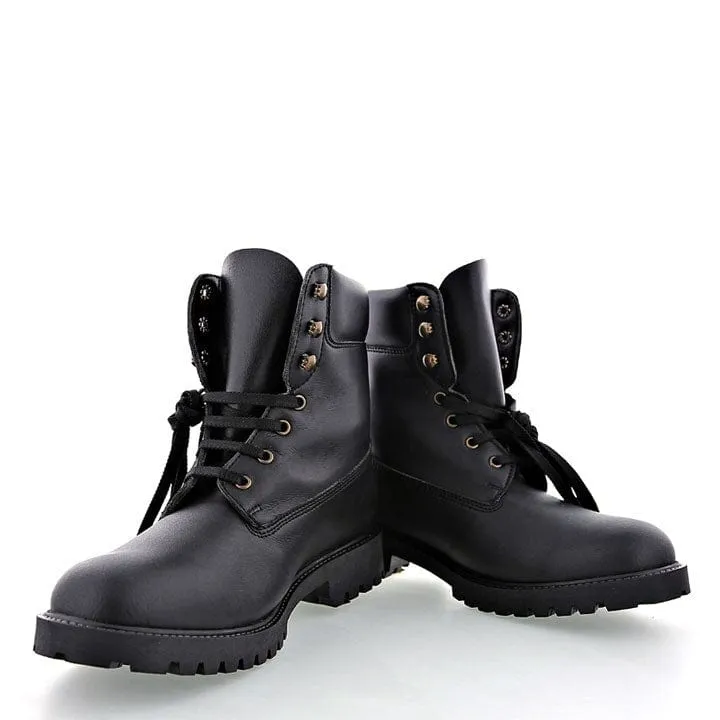 Claudia & Claudio Unisex Vegane Nappa-Leder Stiefel | Schwarz