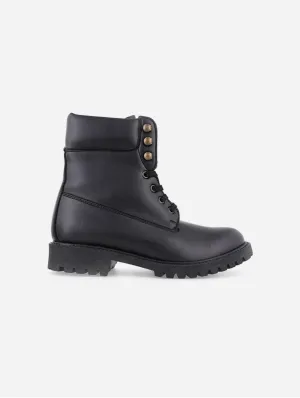 Claudia & Claudio Unisex Vegane Nappa-Leder Stiefel | Schwarz